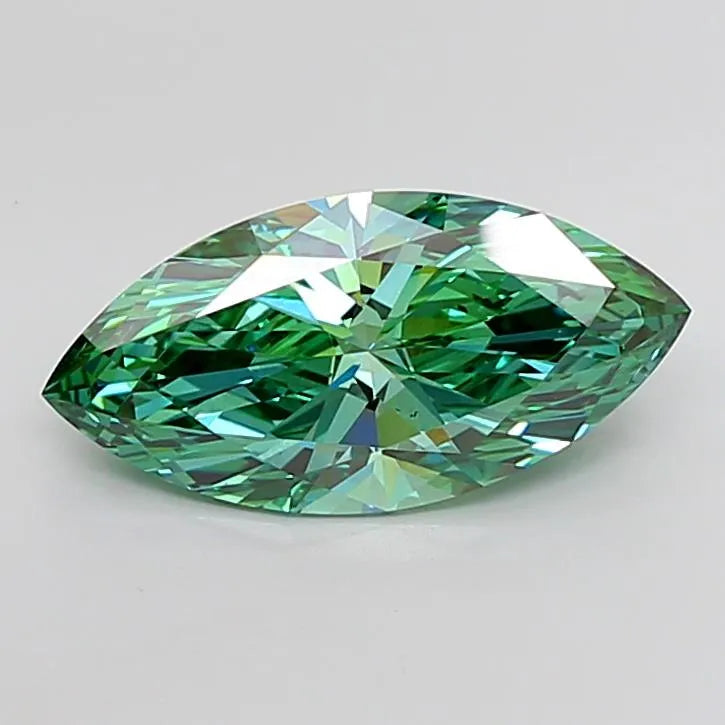 5.04ct Marquise Lab Grown Diamond (Colour Fancy Vivid Green, Clarity VS1, IGI Certified)