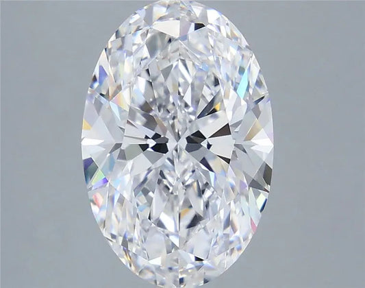 5.04ct Oval Lab Grown Diamond (Colour D, Clarity VVS2, IGI Certified)
