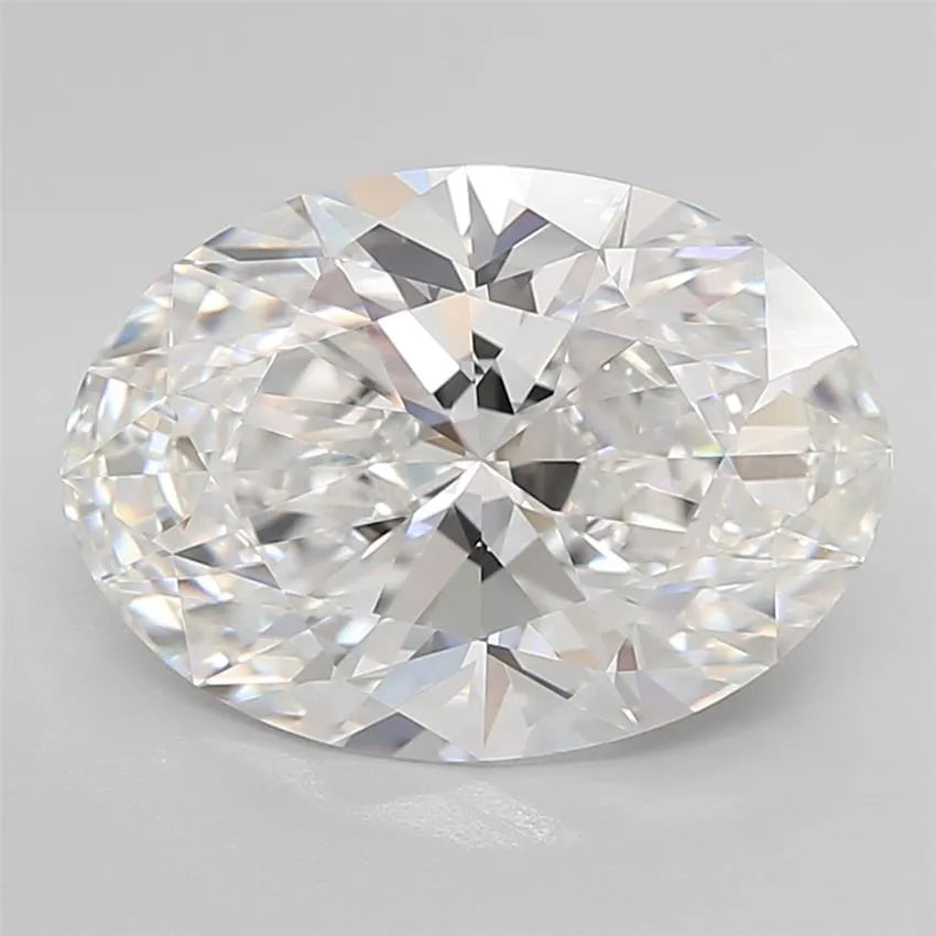 5.04ct Oval Lab Grown Diamond (Colour E, Clarity IF, Cut EX, IGI Certified)