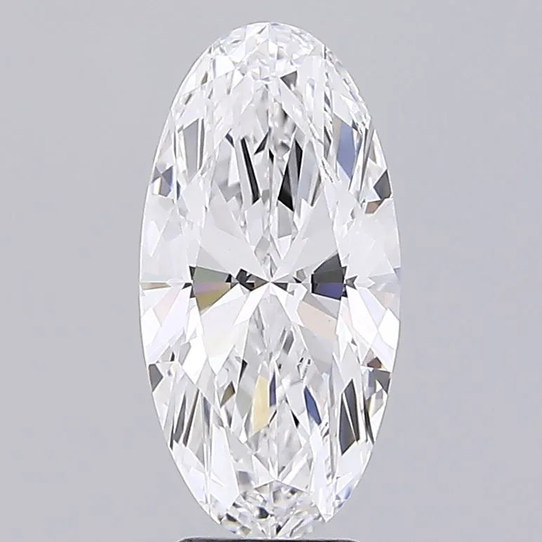 5.04ct Oval Lab Grown Diamond (Colour E, Clarity VVS2, IGI Certified)