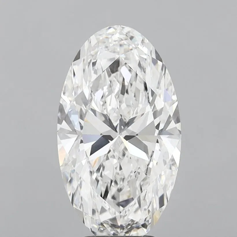 5.04ct Oval Lab Grown Diamond (Colour E, Clarity VVS2, IGI Certified)
