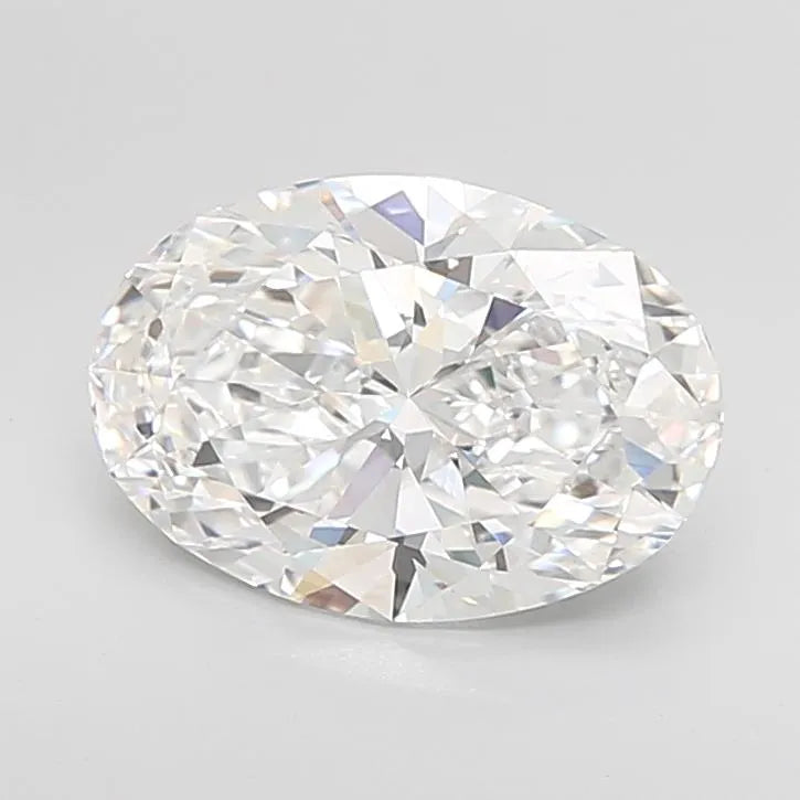 5.04ct Oval Lab Grown Diamond (Colour E, Clarity VVS2, IGI Certified)