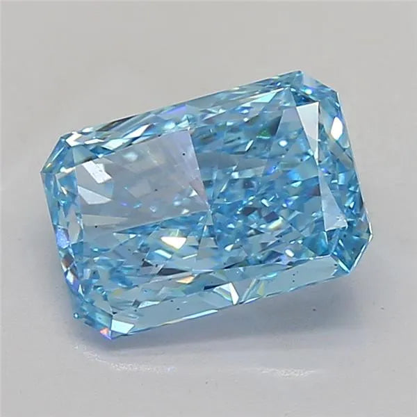 5.04ct Radiant Lab Grown Diamond (Colour Fancy Vivid Blue, Clarity VS2, IGI Certified)