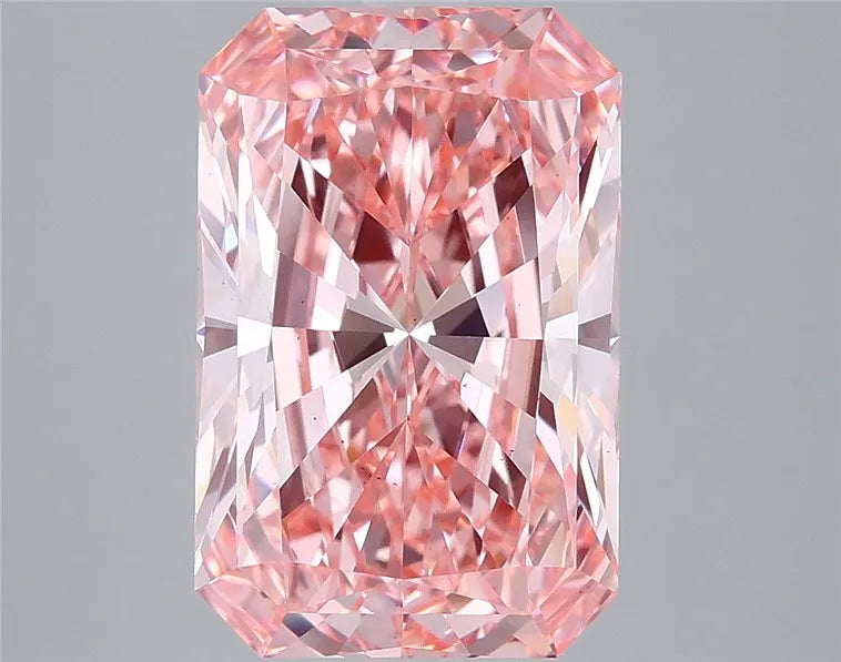 5.04ct Radiant Lab Grown Diamond (Colour Fancy Vivid Pink, Clarity VS1, IGI Certified)
