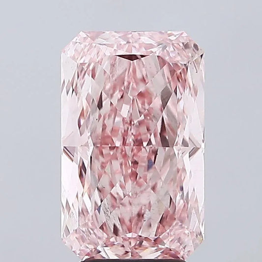 5.04ct Radiant Lab Grown Diamond (Colour Fancy Vivid Pink, Clarity VS2, IGI Certified)