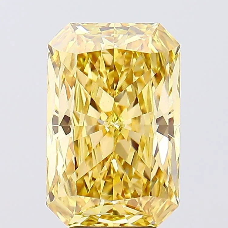 5.04ct Radiant Lab Grown Diamond (Colour Fancy Vivid Yellow, Clarity VS1, IGI Certified)