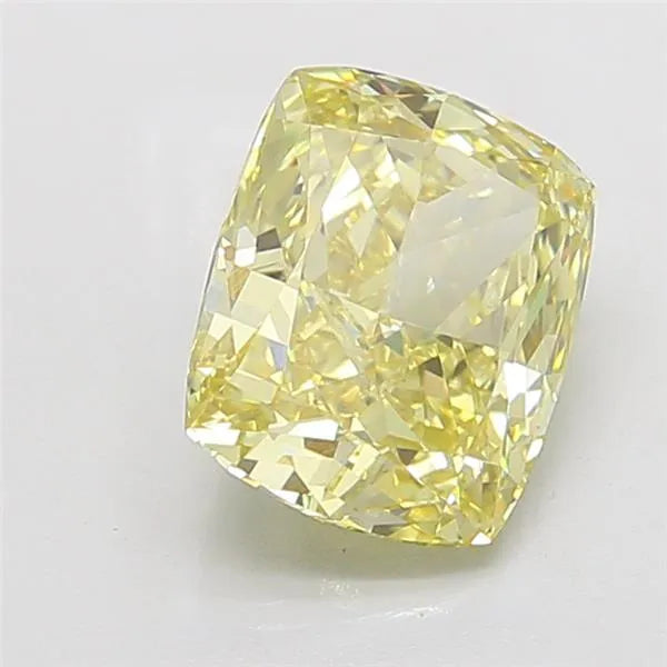 5.05ct Cushion modified Lab Grown Diamond (Colour Fancy Intense Yellow, Clarity VS1, IGI Certified)