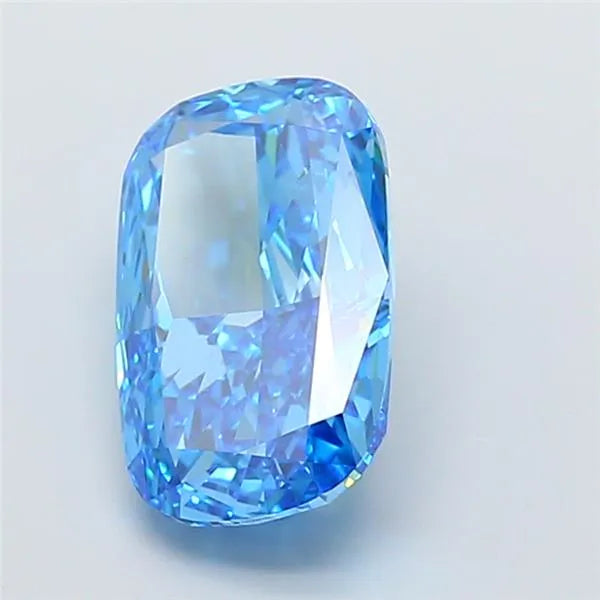 5.05ct Cushion modified Lab Grown Diamond (Colour Fancy Vivid Blue, Clarity VVS2, IGI Certified)