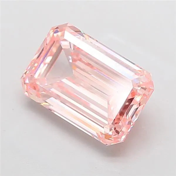 5.05ct Emerald Lab Grown Diamond (Colour Fancy Intense Pink, Clarity VS1, IGI Certified)
