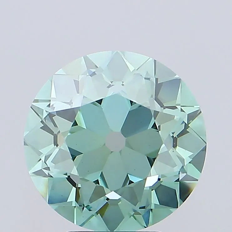 5.05ct European cut Lab Grown Diamond (Colour Fancy Vivid Green, Clarity VS1, IGI Certified)
