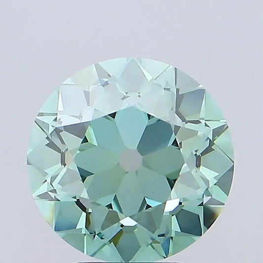 5.05ct European cut Lab Grown Diamond (Colour Fancy Vivid Green, Clarity VS1, IGI Certified)