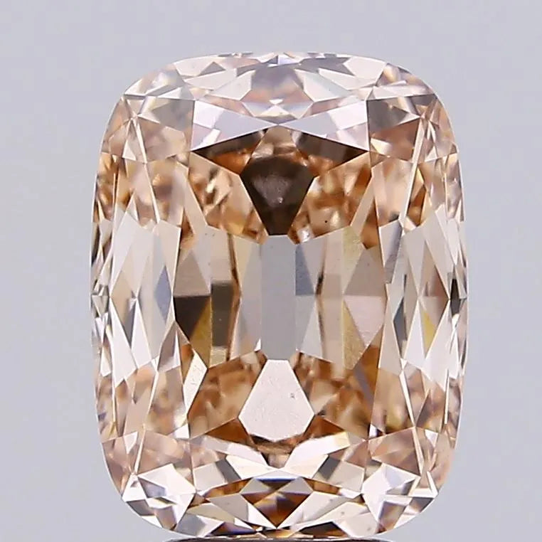 5.05ct European cut Lab Grown Diamond (Colour Very Light Brown, Clarity VS1, IGI Certified)