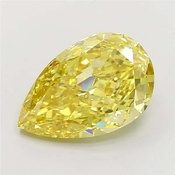 5.05ct Pear Lab Grown Diamond (Colour Fancy Intense Yellow, Clarity VS1, IGI Certified)