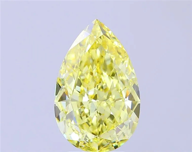 5.05ct Pear Lab Grown Diamond (Colour Fancy Intense Yellow, Clarity VS1, IGI Certified)