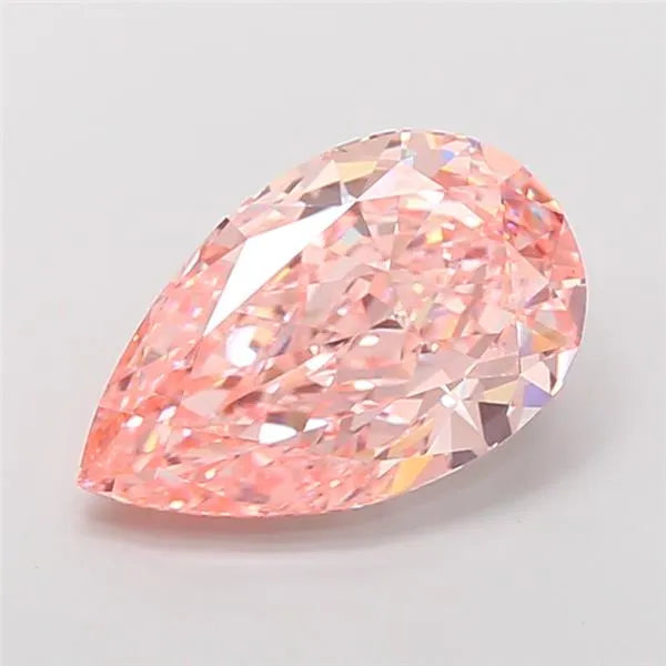 5.05ct Pear Lab Grown Diamond (Colour Fancy Vivid Pink, Clarity VVS2, IGI Certified)