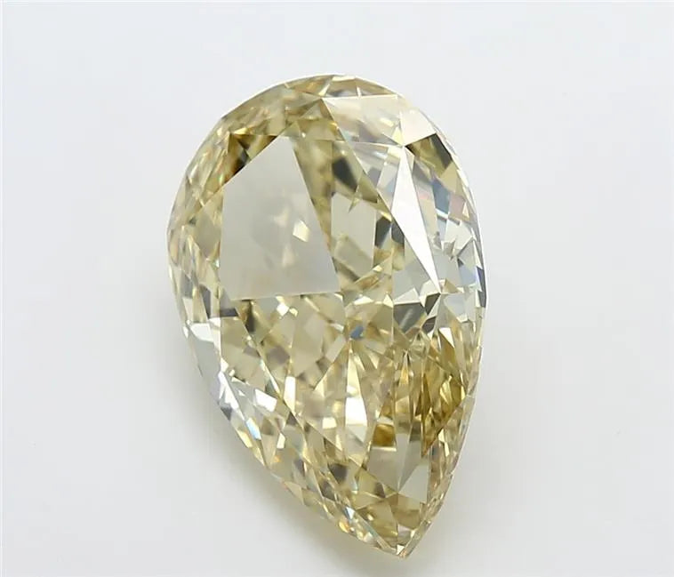 5.05ct Pear Lab Grown Diamond (Colour Fancy Vivid Yellow, Clarity VVS2, IGI Certified)