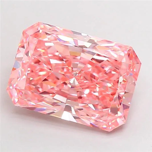 5.05ct Radiant Lab Grown Diamond (Colour Fancy Vivid Pink, Clarity VS1, IGI Certified)