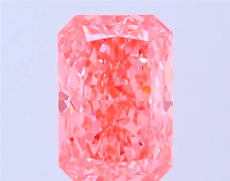 5.05ct Radiant Lab Grown Diamond (Colour Fancy Vivid Pink, Clarity VVS2, IGI Certified)
