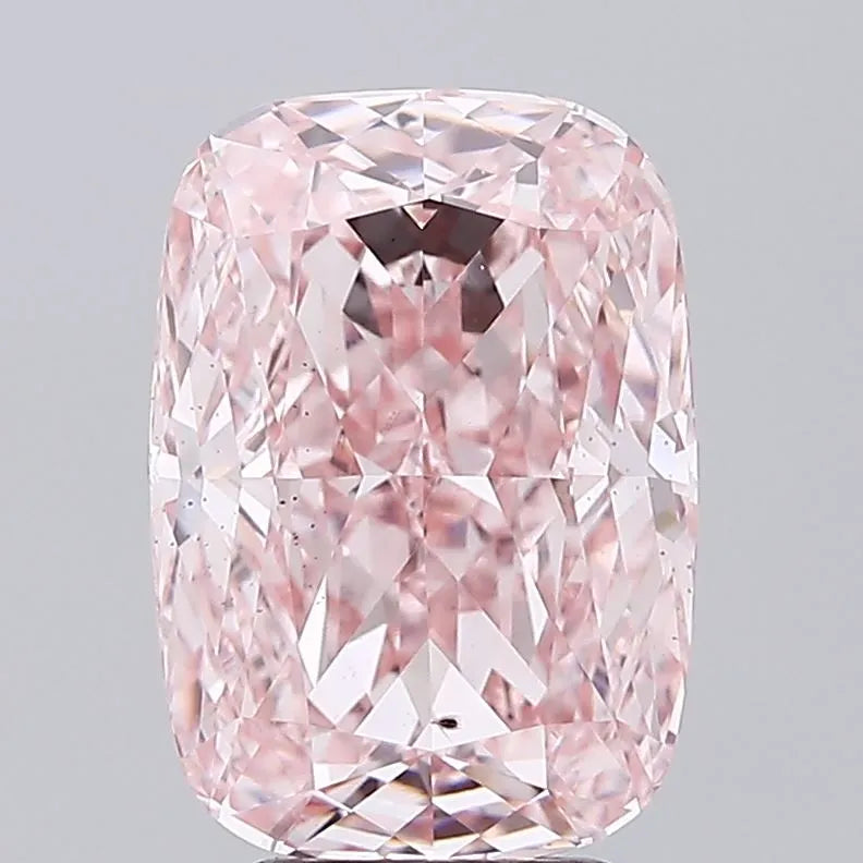 5.06ct Cushion modified Lab Grown Diamond (Colour Fancy Vivid Pink, Clarity VS2, IGI Certified)