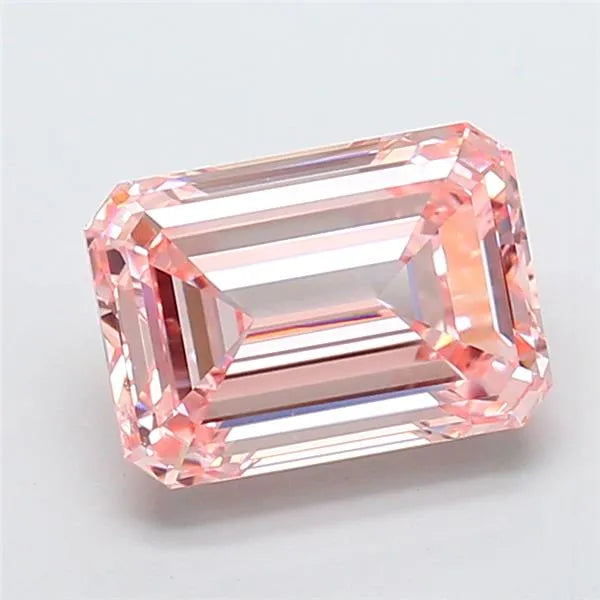 5.06ct Emerald Lab Grown Diamond (Colour Fancy Intense Pink, Clarity VVS2, IGI Certified)