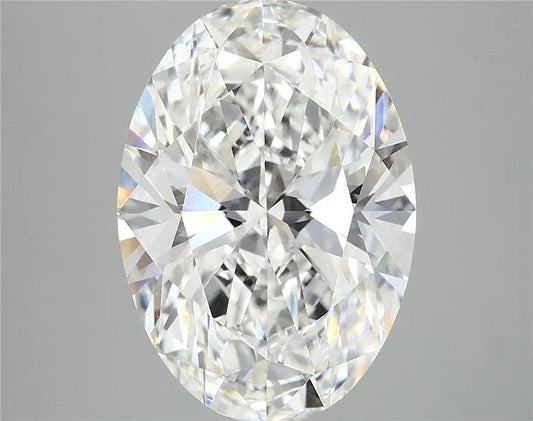 5.06ct Oval Lab Grown Diamond (Colour D, Clarity VVS2, IGI Certified)