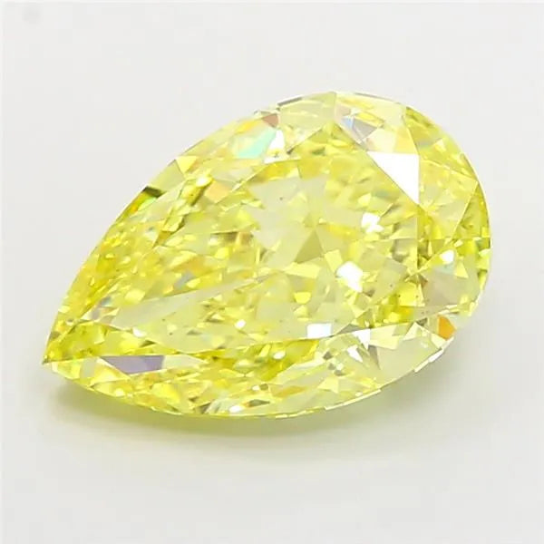 5.06ct Pear Lab Grown Diamond (Colour Fancy Intense Yellow, Clarity VS2, IGI Certified)