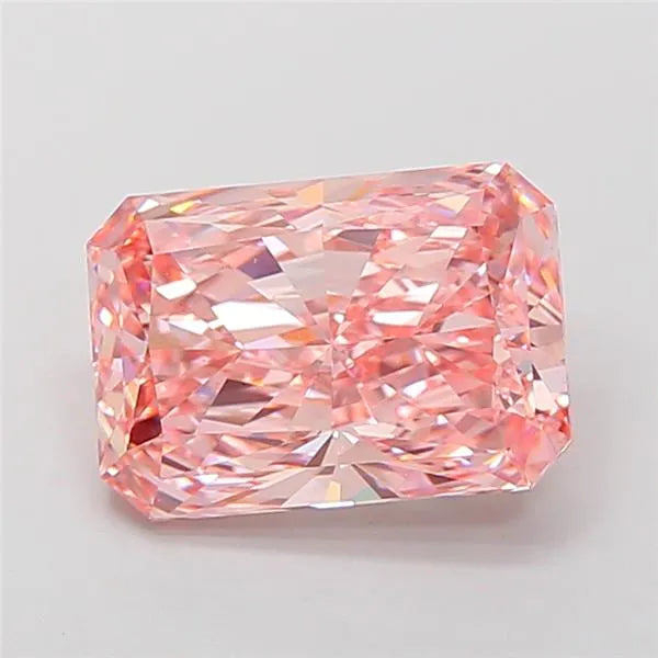 5.06ct Radiant Lab Grown Diamond (Colour Fancy Vivid Pink, Clarity VS1, IGI Certified)