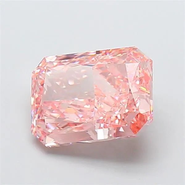 5.06ct Radiant Lab Grown Diamond (Colour Fancy Vivid Pink, Clarity VS1, IGI Certified)
