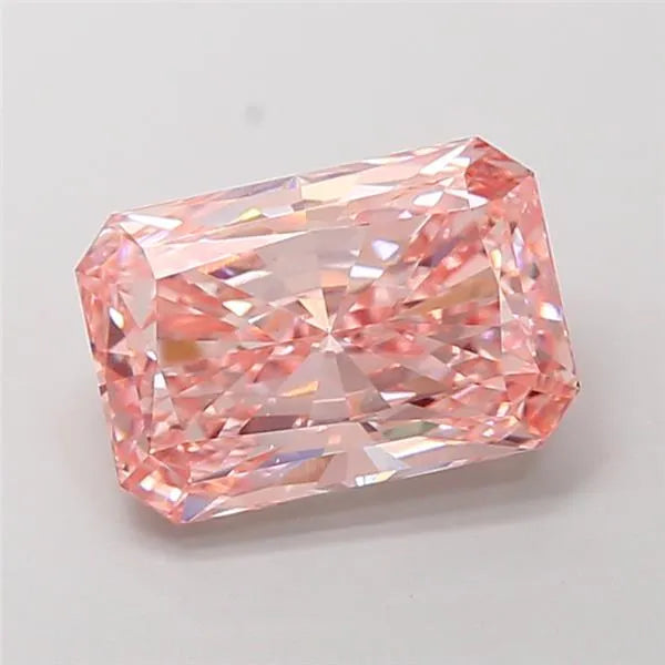 5.06ct Radiant Lab Grown Diamond (Colour Fancy Vivid Pink, Clarity VS1, IGI Certified)