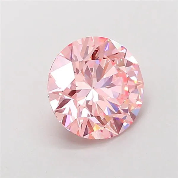 5.06ct Round Lab Grown Diamond (Colour Fancy Intense Pink, Clarity VS1, Cut ID, IGI Certified)