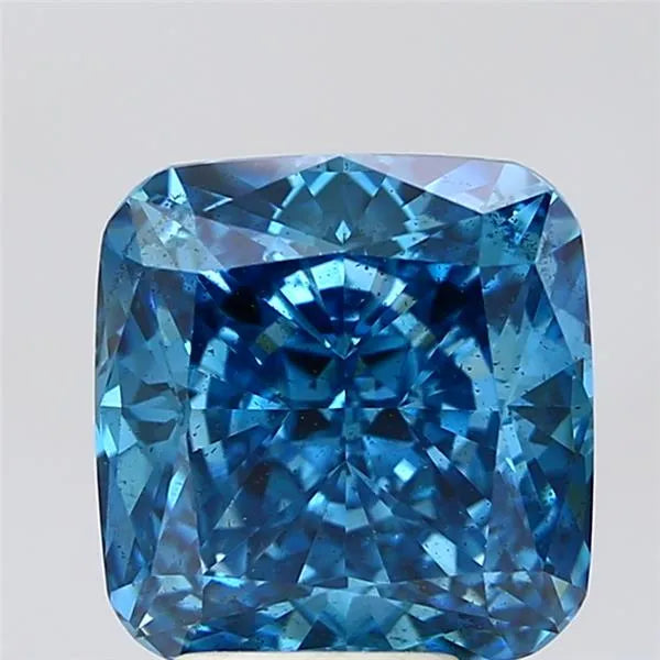 5.07ct Cushion modified Lab Grown Diamond (Colour Fancy Vivid Blue, Clarity SI1, IGI Certified)