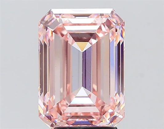 5.07ct Emerald Lab Grown Diamond (Colour Fancy Intense Pink, Clarity VS1, IGI Certified)