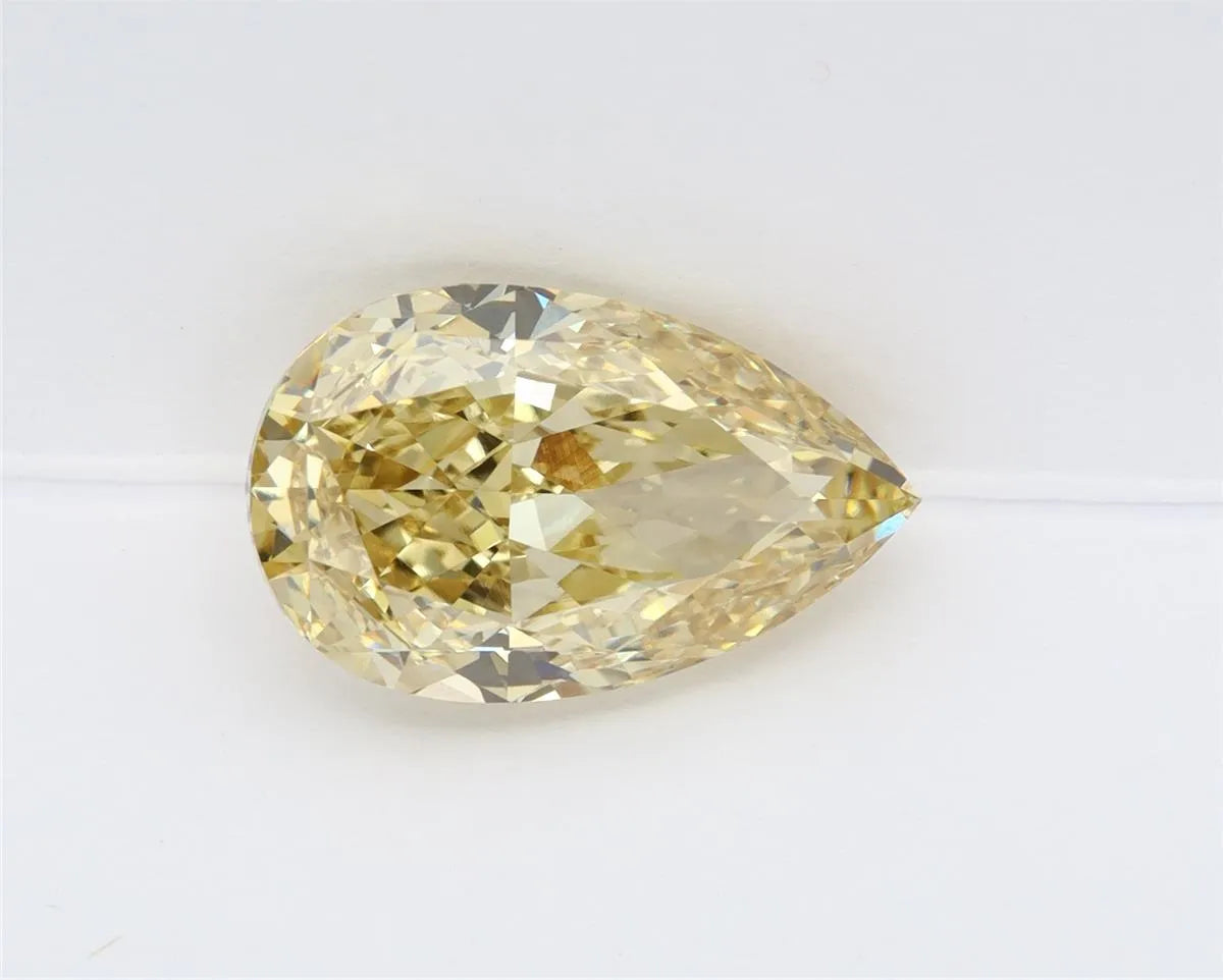 5.07ct Pear Lab Grown Diamond (Colour Fancy Intense Yellow, Clarity VVS2, IGI Certified)