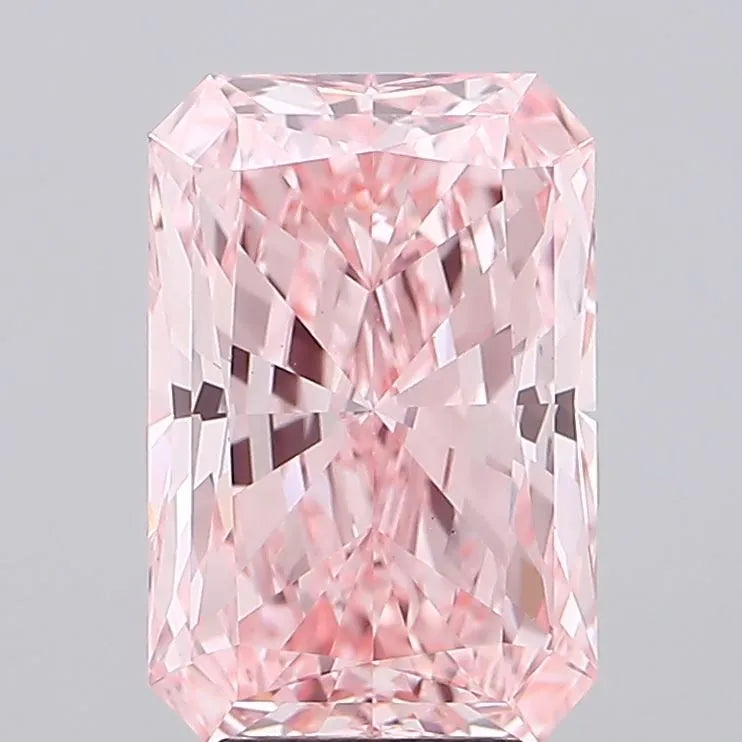 5.07ct Radiant Lab Grown Diamond (Colour Fancy Vivid Pink, Clarity VS1, IGI Certified)
