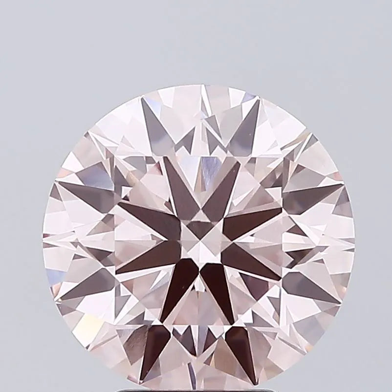 5.07ct Round Lab Grown Diamond (Colour Fancy Pink, Clarity VVS2, Cut ID, IGI Certified)