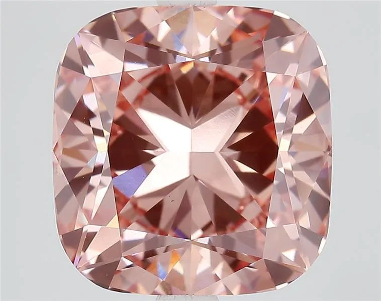 5.08ct Cushion modified Lab Grown Diamond (Colour Fancy Intense Brownish Pink, Clarity VVS2, IGI Certified)