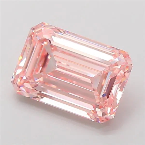 5.08ct Emerald Lab Grown Diamond (Colour Fancy Intense Pink, Clarity VVS2, IGI Certified)