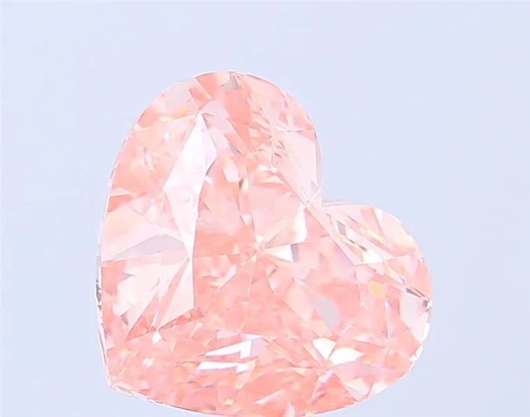 5.08ct Heart Lab Grown Diamond (Colour Fancy Vivid Pink, Clarity VVS2, IGI Certified)