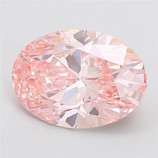 5.08ct Oval Lab Grown Diamond (Colour Fancy Intense Pink, Clarity VVS2, IGI Certified)