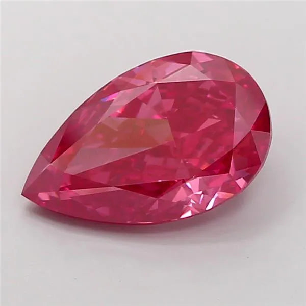 5.08ct Pear Lab Grown Diamond (Colour Fancy Vivid Pink, Clarity VS1, IGI Certified)