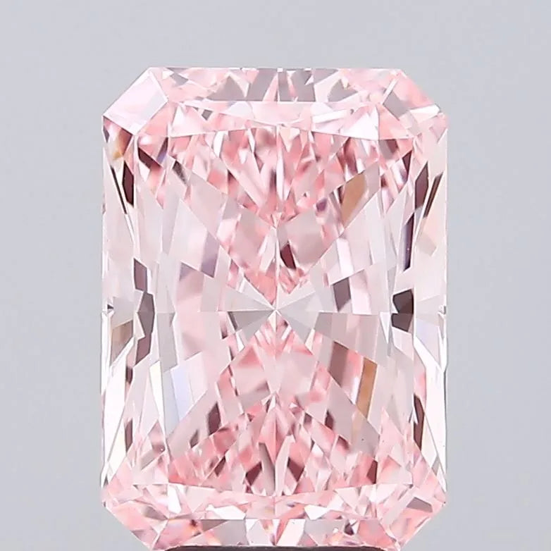 5.08ct Radiant Lab Grown Diamond (Colour Fancy Vivid Pink, Clarity VVS2, IGI Certified)