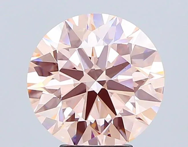 5.08ct Round Lab Grown Diamond (Colour Fancy Pink, Clarity VS1, Cut ID, IGI Certified)