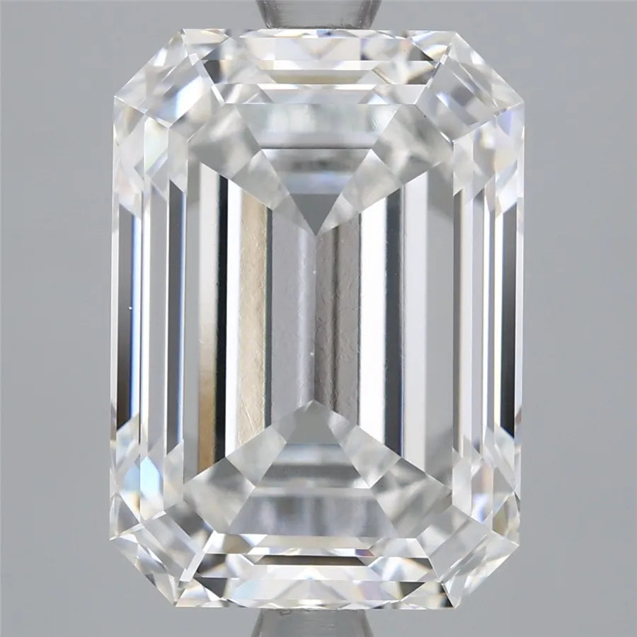 5.09ct Emerald Lab Grown Diamond (Colour F, Clarity VVS2, Cut EX, IGI Certified)