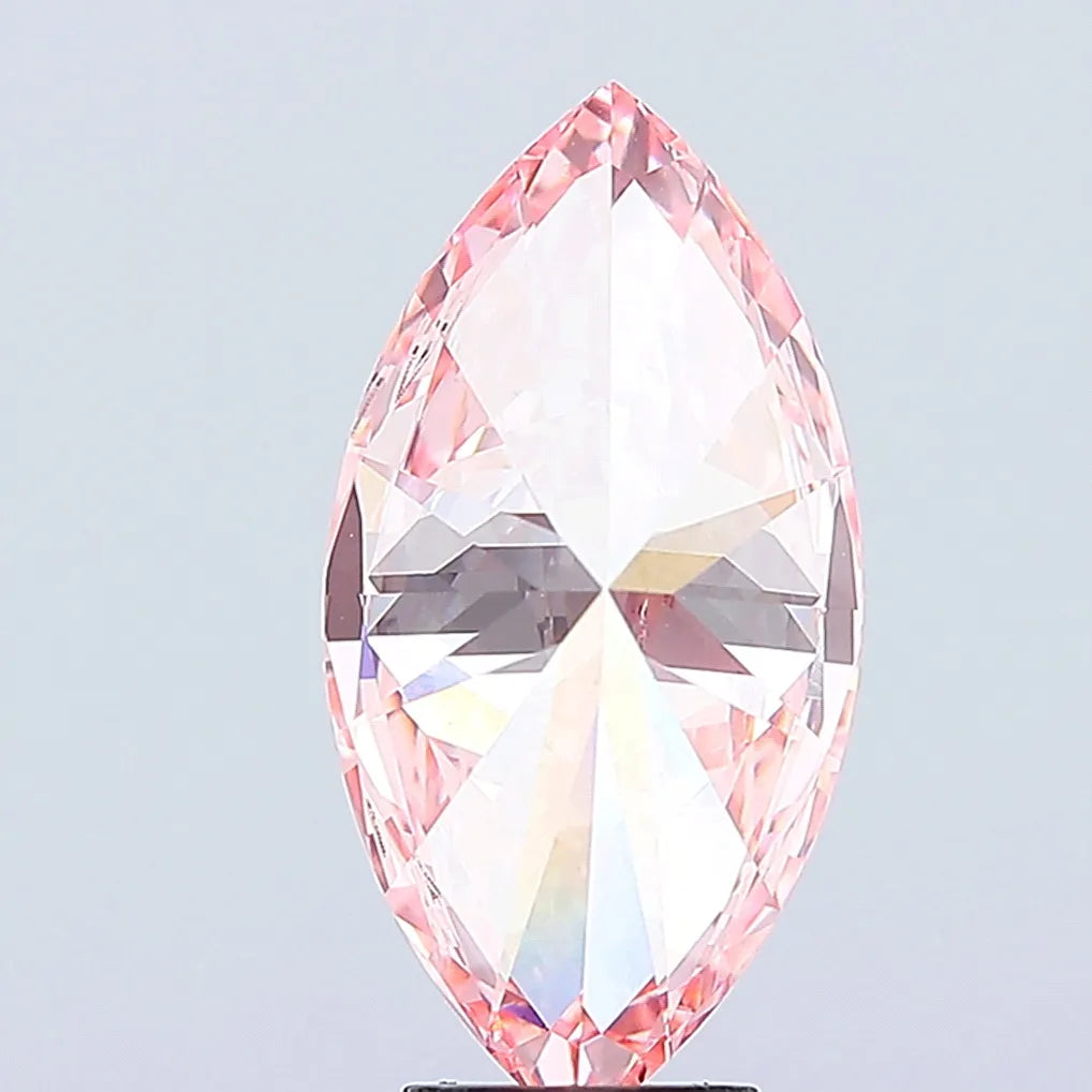 5.09ct Marquise Lab Grown Diamond (Colour Fancy Vivid Pink, Clarity VVS2, IGI Certified)