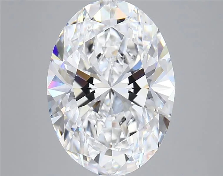 5.09ct Oval Lab Grown Diamond (Colour E, Clarity VVS1, IGI Certified)