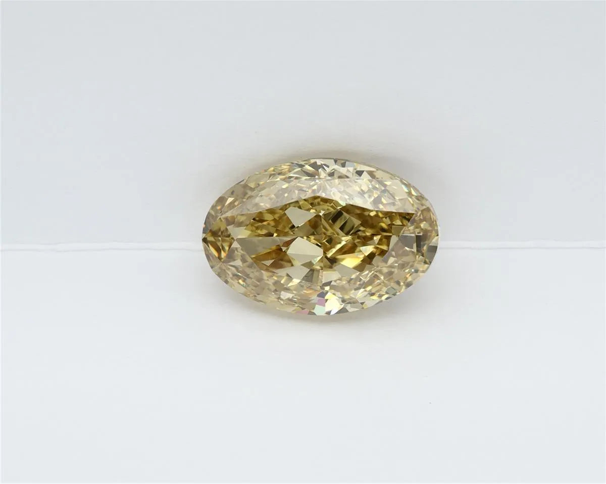 5.09ct Oval Lab Grown Diamond (Colour Fancy Intense Yellow, Clarity VS1, IGI Certified)