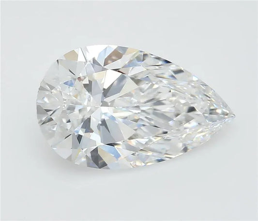 5.09ct Pear Lab Grown Diamond (Colour E, Clarity VVS2, GIA Certified)