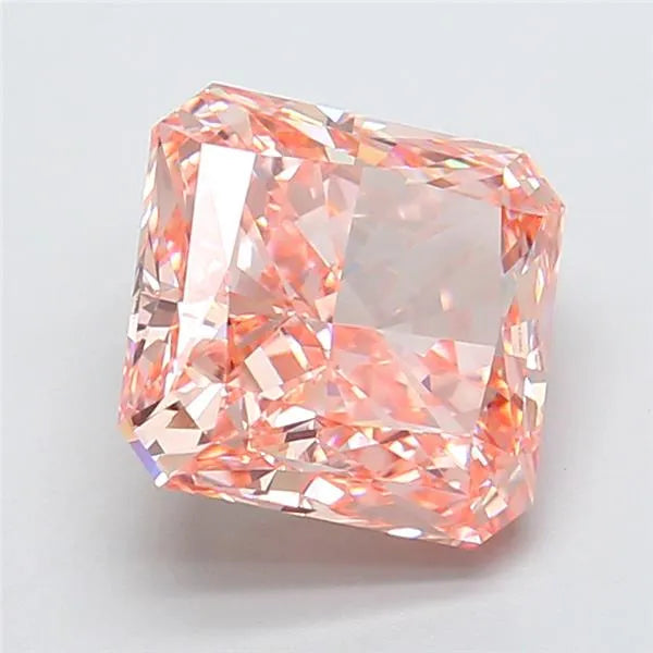 5.09ct Square radiant Lab Grown Diamond (Colour Fancy Intense Pink, Clarity VS1, IGI Certified)