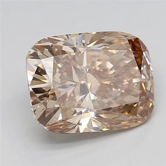 5.10ct Cushion modified Lab Grown Diamond (Colour Fancy Brown, Clarity VS2, IGI Certified)