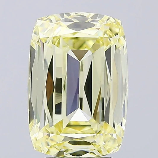 5.10ct Cushion modified Lab Grown Diamond (Colour Fancy Yellow, Clarity VVS2, IGI Certified)